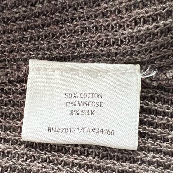 Eileen Fisher Silk Blend Duster Cardigan Brown Size Petite S - Picture 7 of 9